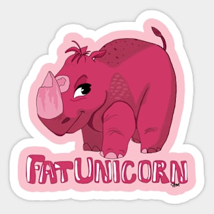 Fat Unicorn Sticker